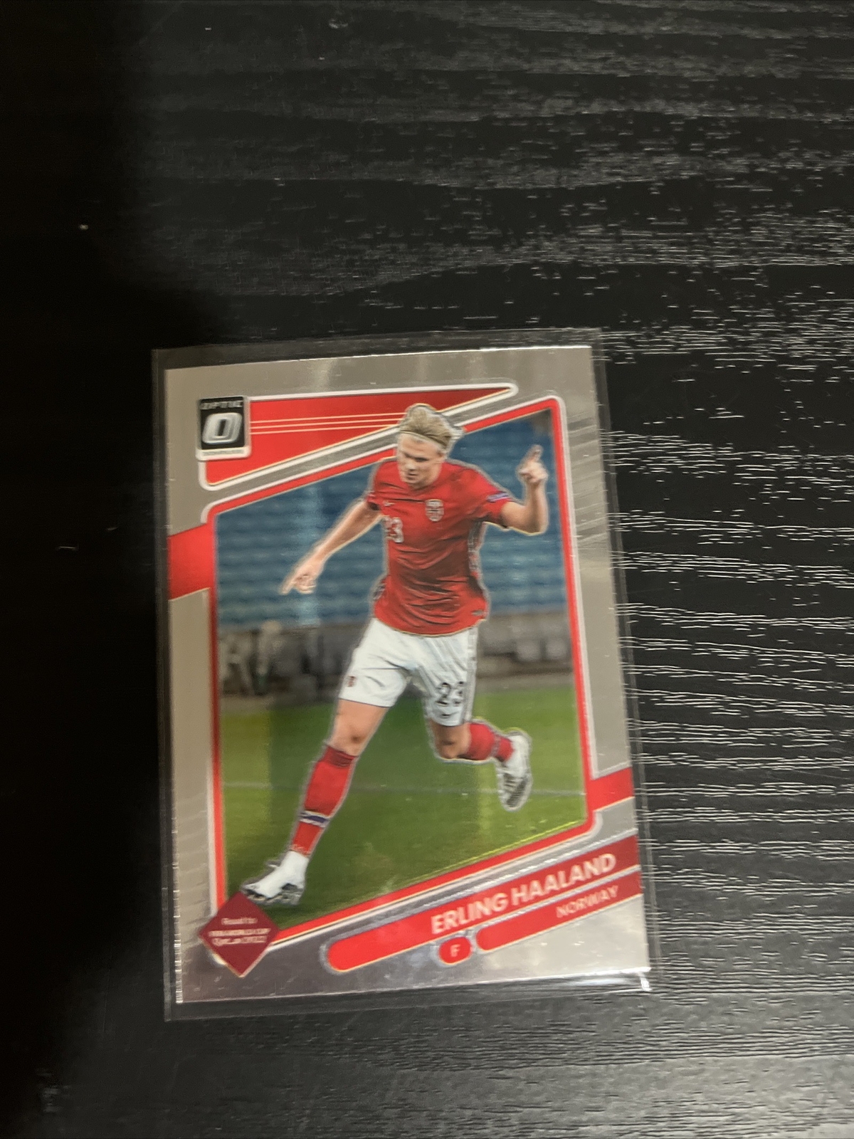 2021-22 Panini Donruss Soccer Road to Qatar Erling Haaland Optic #100 Norway