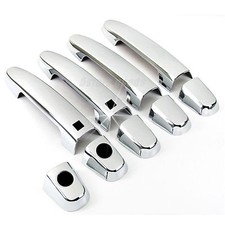 Chrome Smart Key Door Handle Covers Trims For Toyota Yaris Sedan Hatchback