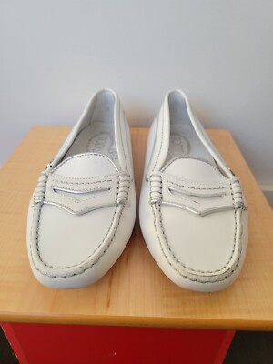 Tod's White driving Shoes