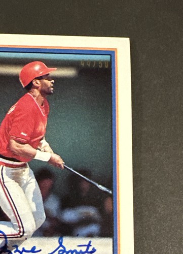 2021 BOWMAN CERTIFIED AUTOGRAPH ISSUE OZZIE SMITH /50 ON CARD CARDINALS AUTO - Picture 7 of 8