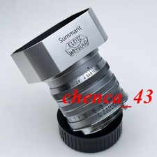Silver Metal Lens Hood for Leica Summarit 50/1.5 CNC Aluminum Alloy Lens Hood