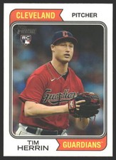 Tim Herrin #639 2023 Topps Heritage Cleveland GuardiansRC Rookie