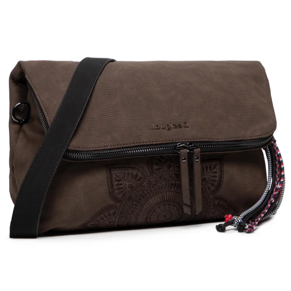 Bolso Desigual Aquiles Venecia Marrón Bandolera 30x20x15cm ¡OFERTA - Main Image