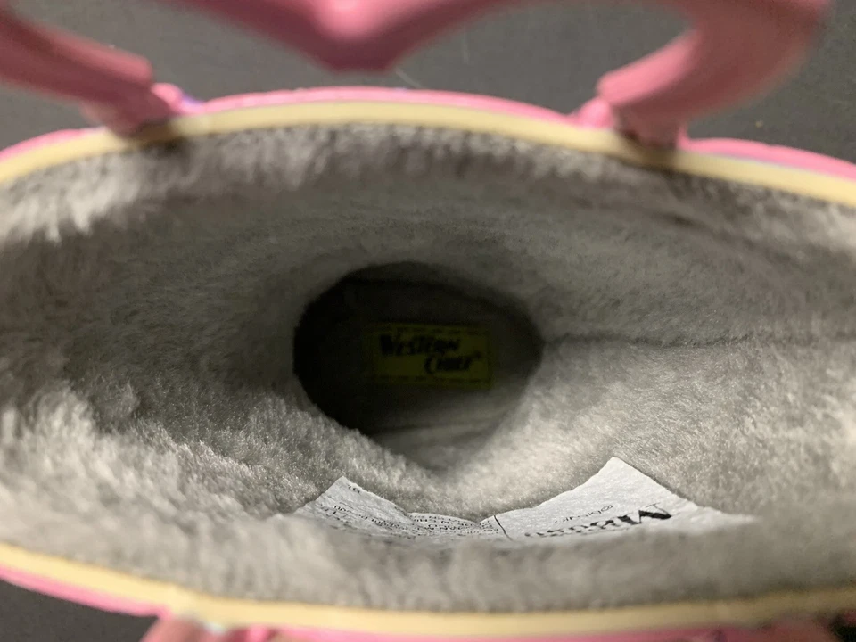 Western Chief Минни-Маус ботинки девочек Sz 7/8 меха с подкладкой дождь розовый - Изображение 4 из 4