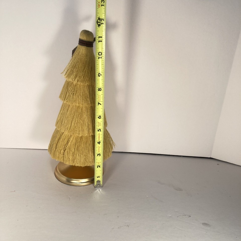 Vintage Folk Art Broom Bristle Table Top Christmas Tree eBay