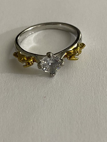Fashion Silver Natural Aquamarine Topaz Bride Wedding Engagement Ring size 6 - Picture 4 of 7