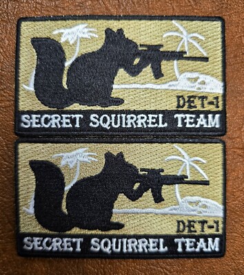 Secret Squirrel Team Detachment 1 - 2 Moral Tactical Patches