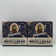 (2) Dr Squatch Bricc Of The Dead Soap Medium Grit Limited Edition Rare