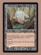 MTG - Bog Wraith - 7th Edition - Uncommon EX/NM - Foil Single Card