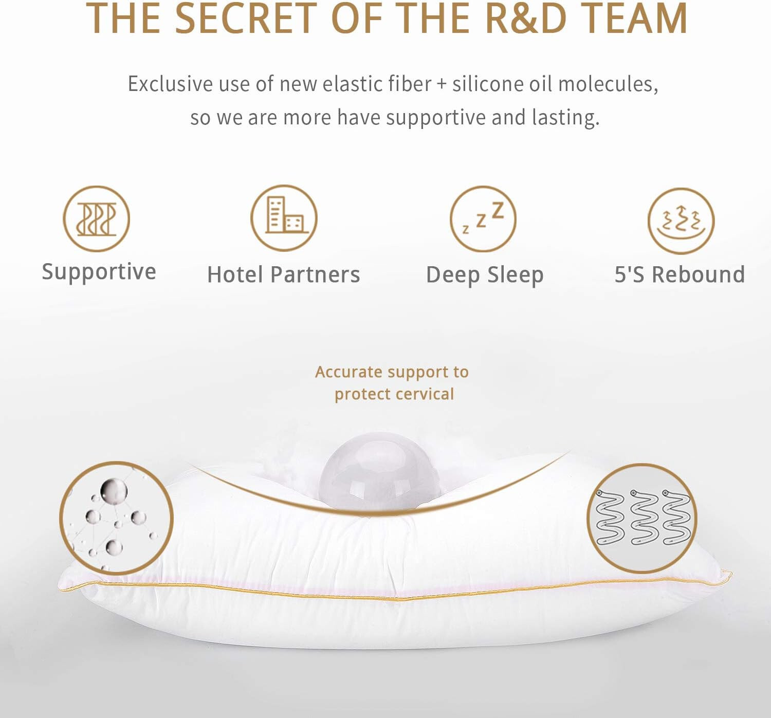 NEIPOTA Pillows Standard Size Set of 2, Hotel Collection Side & Back Sleeper eBay