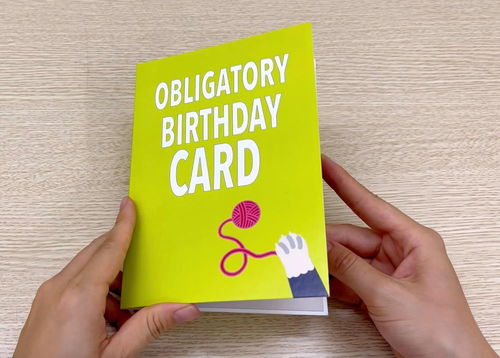 Dirty Pop Cards – Obligatory Birthday Card – Funny 3D Cat Birthday Card, Popup C - Picture 4 of 6
