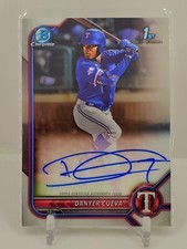 2022 Bowman Chrome 1st Danyer Cueva Base Auto Rangers HOT ROOKIE RC Autograph C5