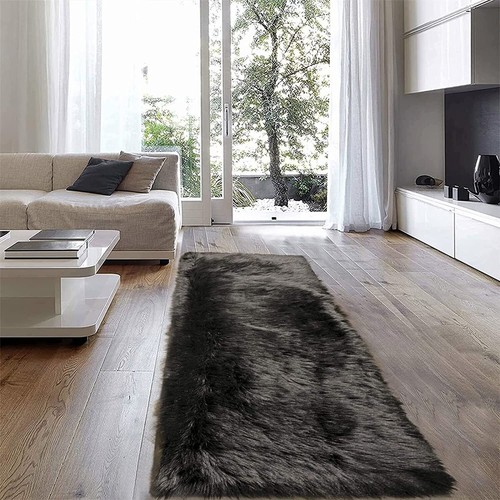 Latepis Faux Fur Sheepskin Area Rugs Soft Shaggy Carpet for Living Room Bedroom - Picture 35 of 219