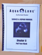 DIVATOR II, AGA FULL FACE MASK SERVICE  REPAIR MANUAL -28 PAGE REPRODUCTION