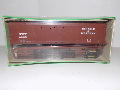 HO Bowser Kit N & W 52081 X-31a 40' Doble Puerta Techo Redondo Caja Coche #55346 | Condition: Used