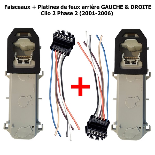 Reparatursatz Steckverbinder Stecker Strahl + TüR Lampen RüCklicht Clio 2 DCI-image