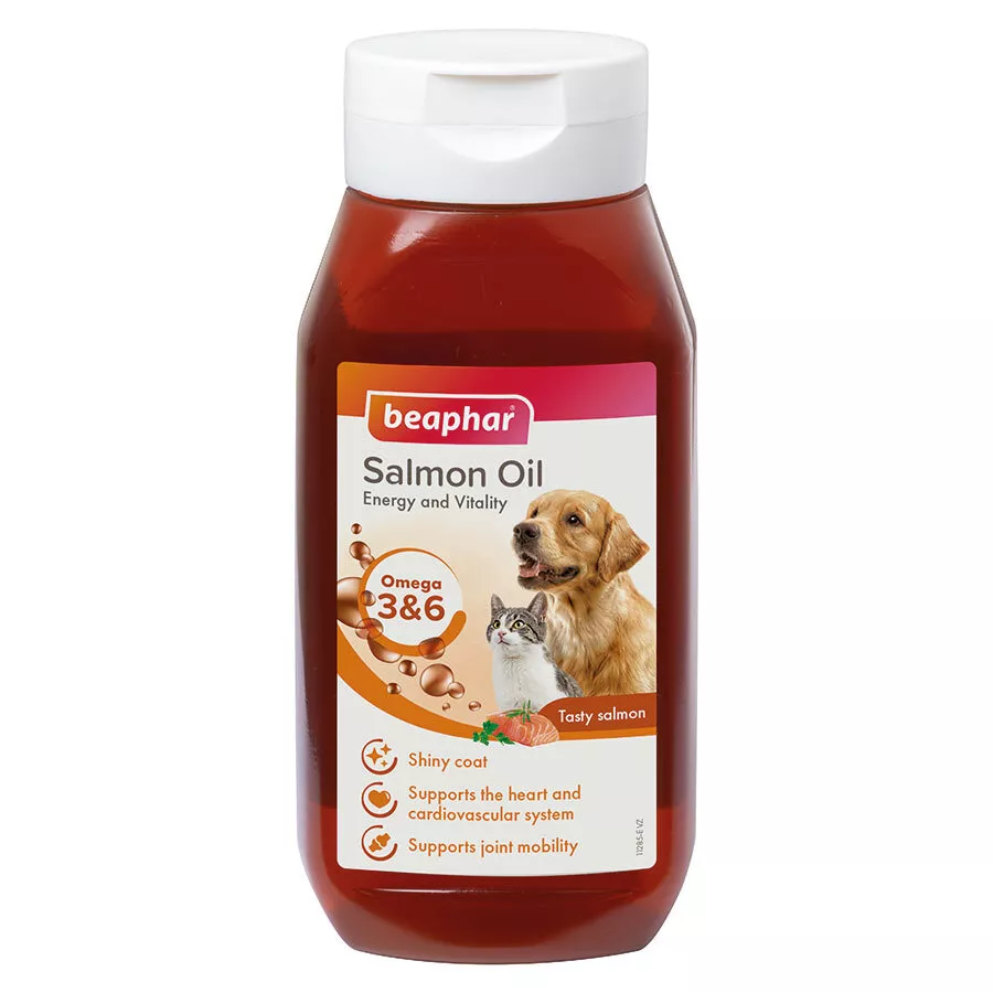 Beaphar Salmon Oil for Dog and Cats For Healthy Skin Condition 425ml  Natural