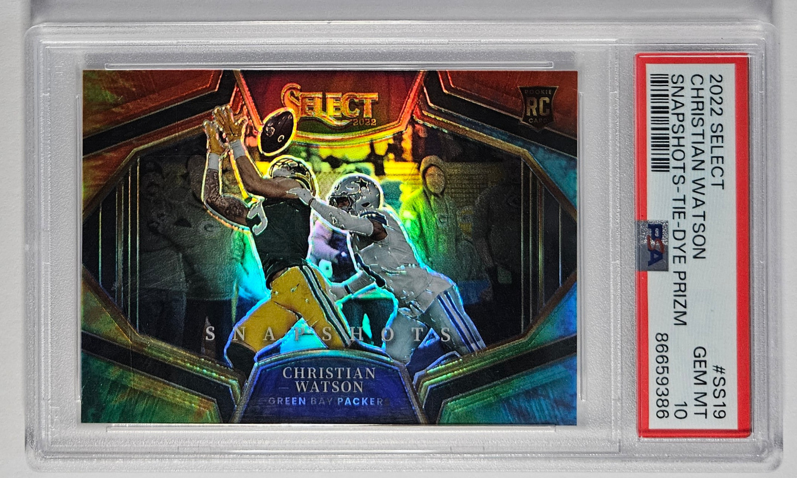 Christian Watson Panini Select Snapshots #SS19 Tie-Dye Prizm
