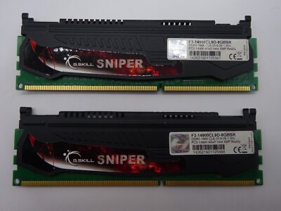 G.Skill Sniper 8GB (2x4GB) DDR3-1866 F3-14900CL9D-8GBSR 4Gx2 PC3-14900 #R1438