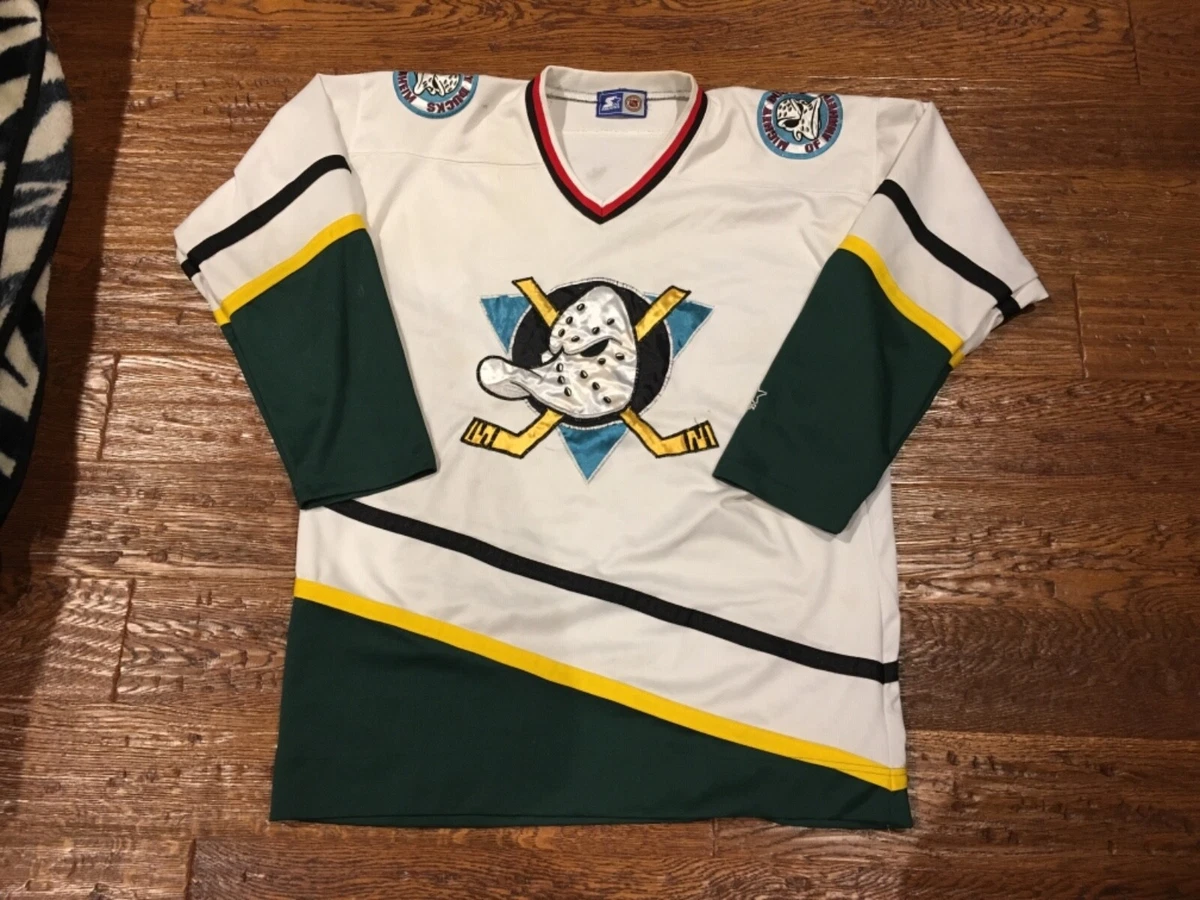 ANAHEIM MIGHTY DUCKS JERSEY NHL HOCKEY STARTER MENS SIZE L