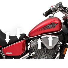 Borde tanque cromado para HONDA SHADOW 500 600 700 750 1100