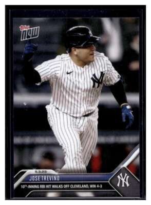 #ad 2023 Topps Now #231 Jose Trevino Base Card Qty $5.49