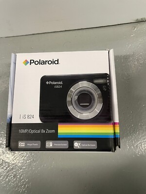 Polaroid iS824 16 Mega Pixel 8x Optical Zoom 1080p HD Camera - Plus Bag +sd Card