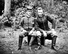 New Civil War Photo: Union Gen. George Custer & Captured Rebel Friend - 6 Sizes!
