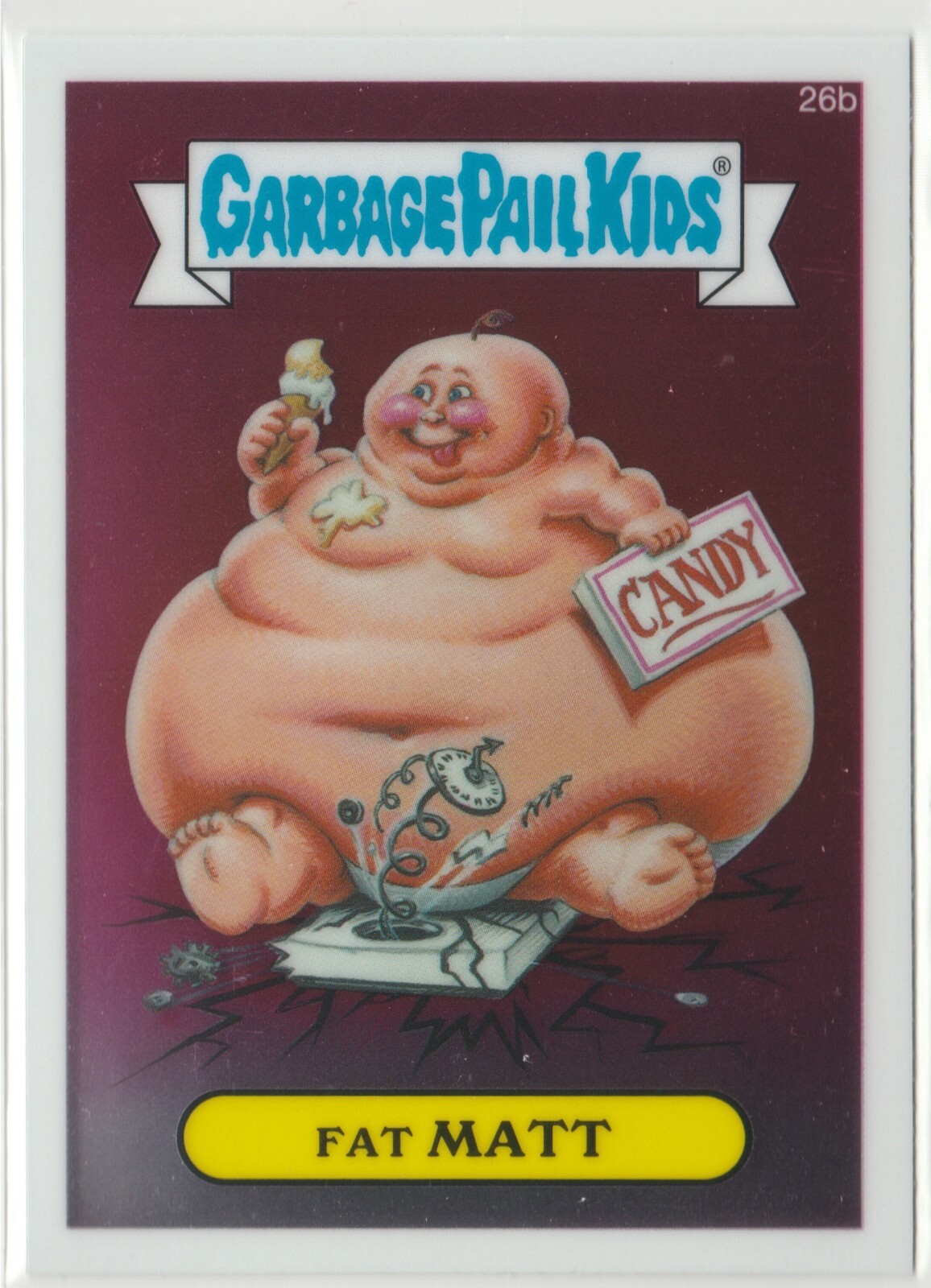 Fat Matt #26b Garbage Pail Kids 2013 Chrome Series 1 CS1 Card