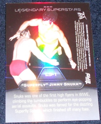 WWE 2010 - LEGENDARY SUPERSTARS -#LS-1 -SUPERFLY SNUKA / EVAN BOURNE