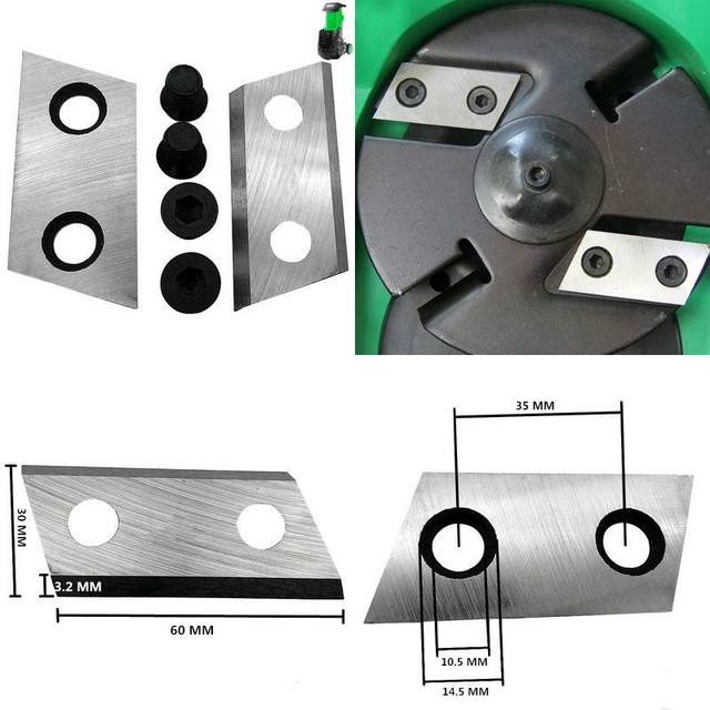 1 Pair Garden Shredder Chipper Blades Knifes For Eco ES1600 McCulloch