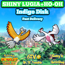   SHINY 6IV LUGIA  HO-OH   Pokemon SCARLET and VIOLET - Johto Legendary Pack