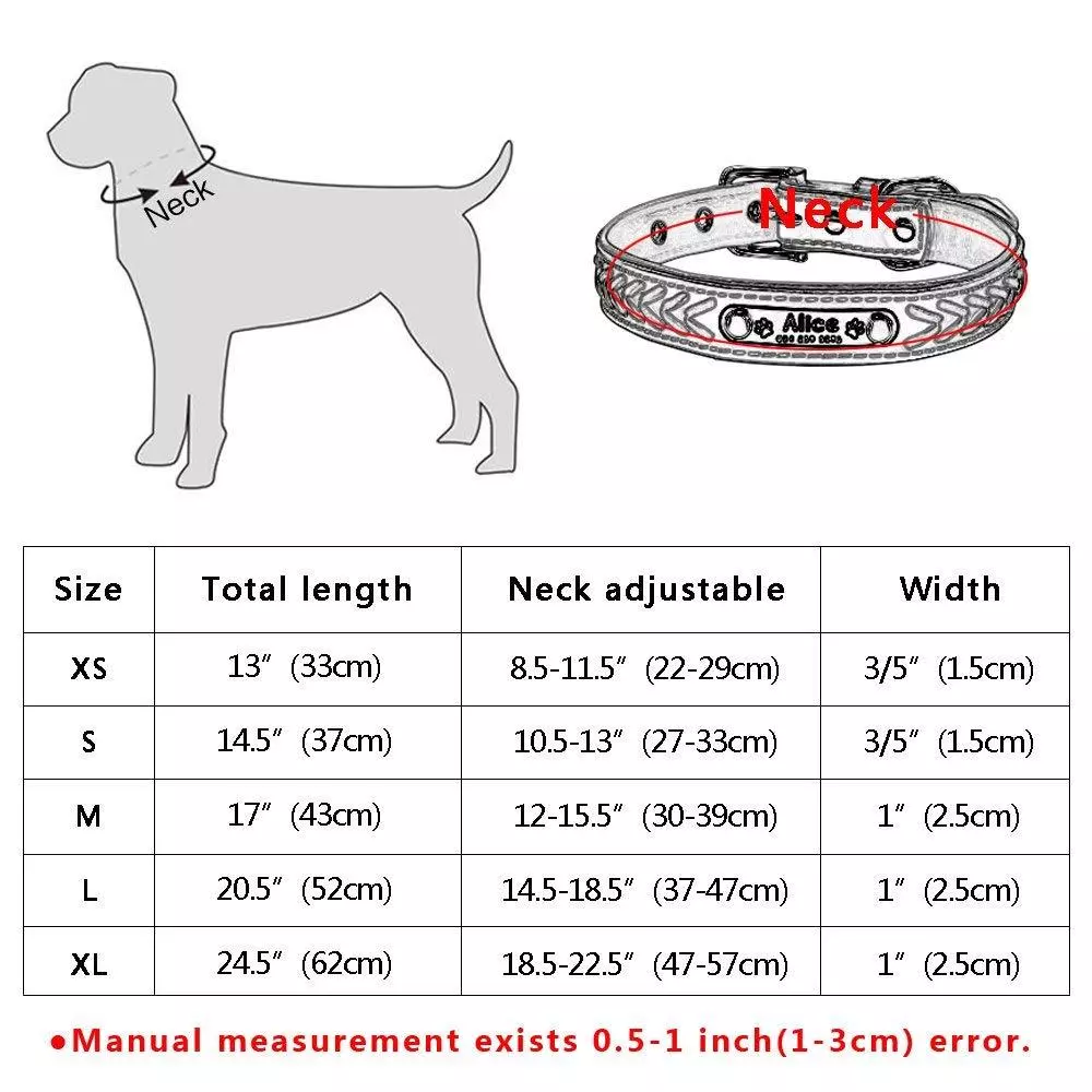Medium dog top collar size