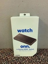 HDMI Switch, 4 Port.  Watch ONN