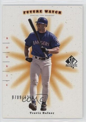 2001 SP Authentic Future Watch 709/1250 Travis Hafner #95 6m1