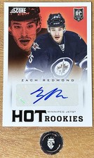 Zach Redmond 2013-14 Panini Score Hot Rookie Signatures Auto #610 Winnipeg Jets