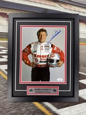 Mario Andretti Signed 8x10 Photo Jsa Auto Custom Framed Indy Car Racing 