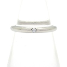 BVLGARI Fedi Ring 348626 Pt950 Diamond T Ring 4