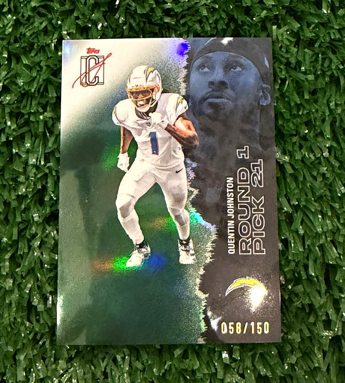 Topps 2025 Signature Class Football Quentin Johnston RC 058/150 Chargers #31