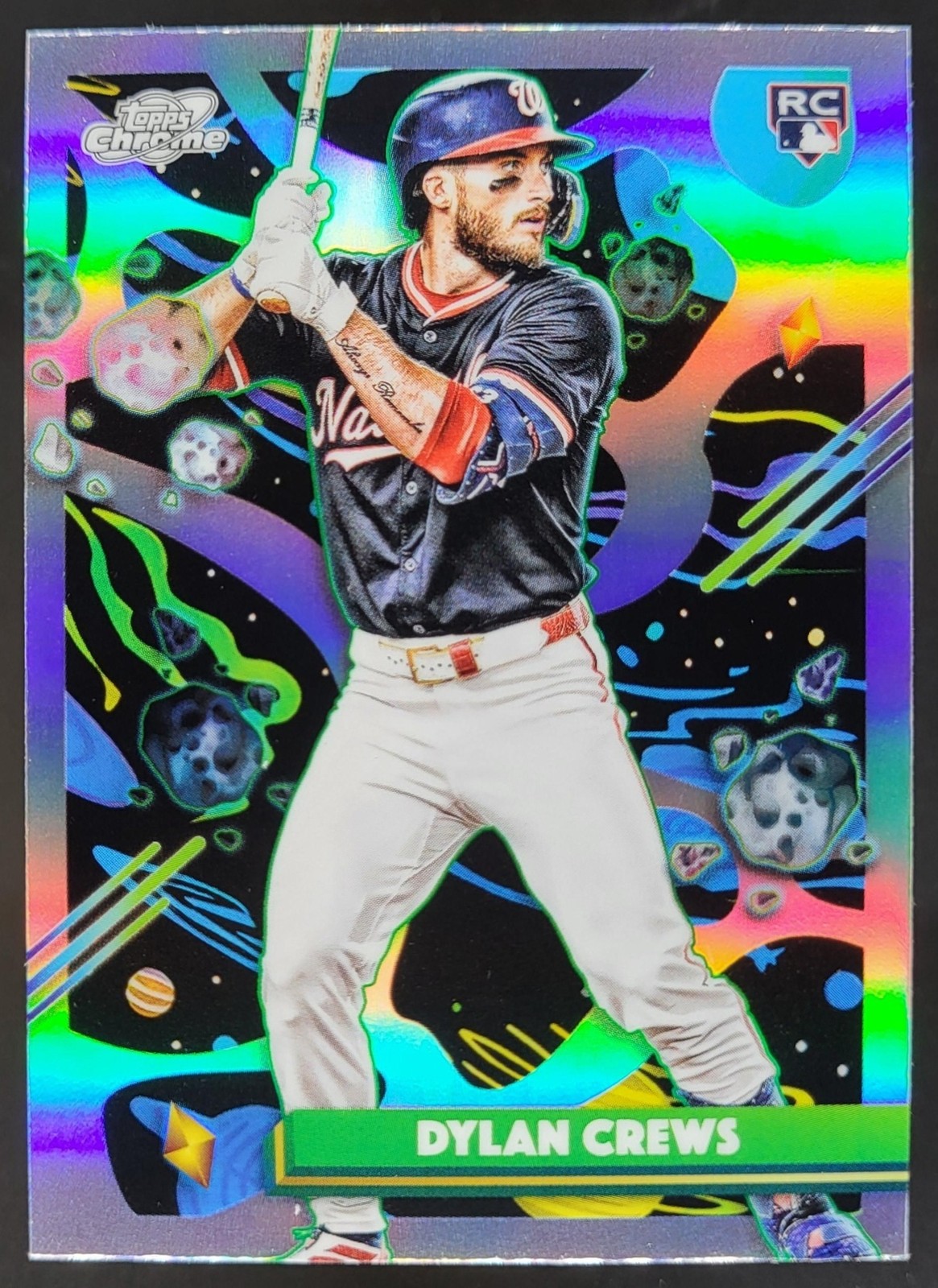 2025 Topps Cosmic Chrome Dylan Crews Refractor #194 RC Washington Nationals HD2