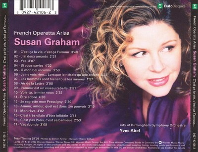 FRENCH OPERETTA ARIAS: C'EST  A LA VIE, C'EST  A L'AMOUR NEW CD