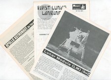 1970 Apollo 11 Lunar Module Revell Monogram Model Instructions NASA Moon Landing