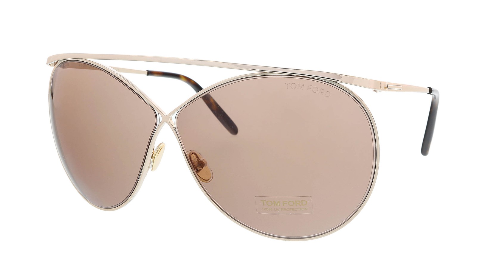 Солнцезащитные очки Tom Ford FT0761 28Y Gold с круглой оправой Stevie 27890₽