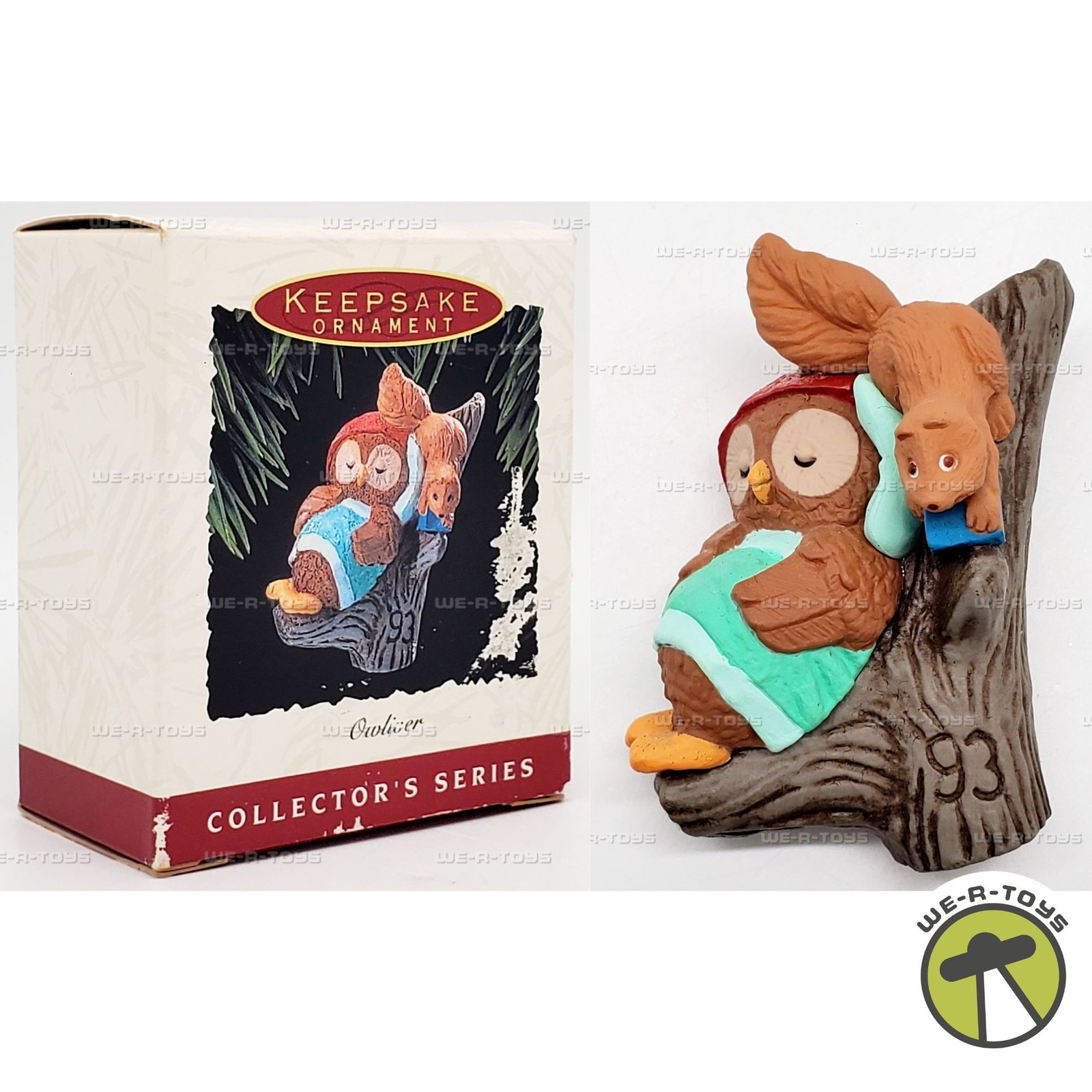 Hallmark Keepsake Ornament Owliver with Squirrel 1993