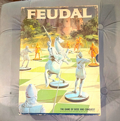 Minnesota Mining & Mfg. Co. FEUDAL Medieval Board Game Complete Miniatures 1967