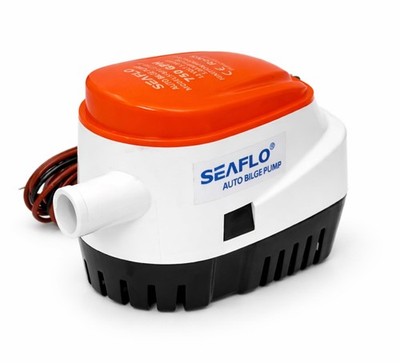 06 Series Automatic Submersible Bilge Pump  750GPH, 12V, 3/4'' Outlet, 4Year W...