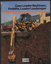 CASE Loader/Backhoes, Forklifts, Loader/Landscaper Brochure Leaflet