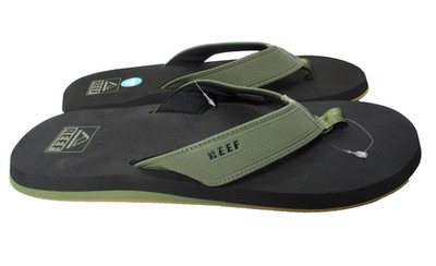 Reef Layback Summer Beach Pool Sandals Thongs Flip Flops Green Mens Sz 13