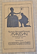 1921 University of Illinois Senior Girl's May Day Brochure Masque Cinderella b
