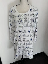 Carole Hochman  100% Cotton Long Sleeve Furry Friends Sleepshirt Pajama Size L